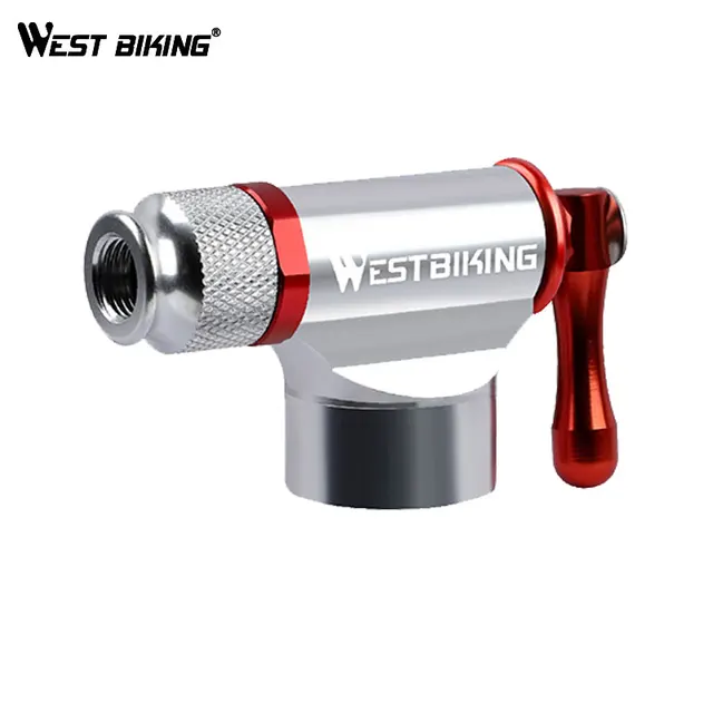 WEST BIKING CO2 Bicycle Pump for Bicycle Aluminium Alloy Type Inflator