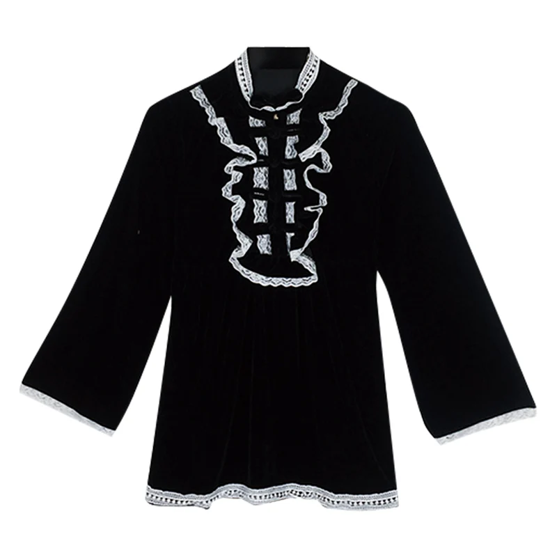 

2019 spring autumn Korean Bow button Retro casual Black stitching Loose Sexy mini dress women party Dress kleider damen dresses