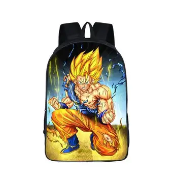 

Anime Dragon Ball Z Schoolbag for Teenager Boys Cool Saiyan Sun Goku Vegeta Children School Bag Kids Backpack