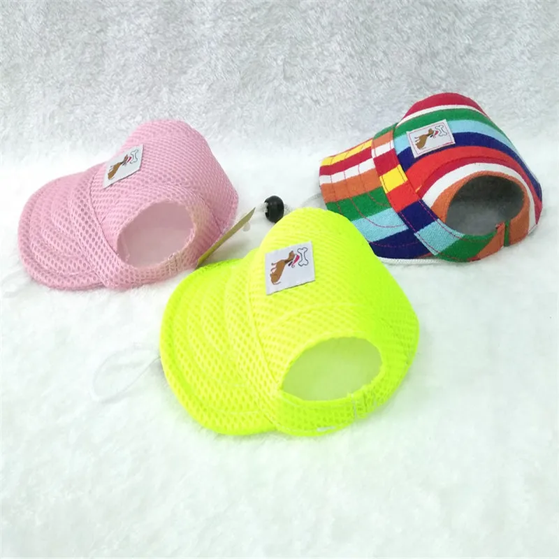 

Pet dog Cap Pink visor baseball sports windproof travel sun hat puppy practical outdoor kitten universal casual z0510#G30