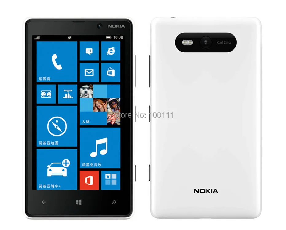 Lumia 820 оригинальный телефон Nokia мобильный с 8MP камерой 4 3 "сенсорный экран Wi Fi/в