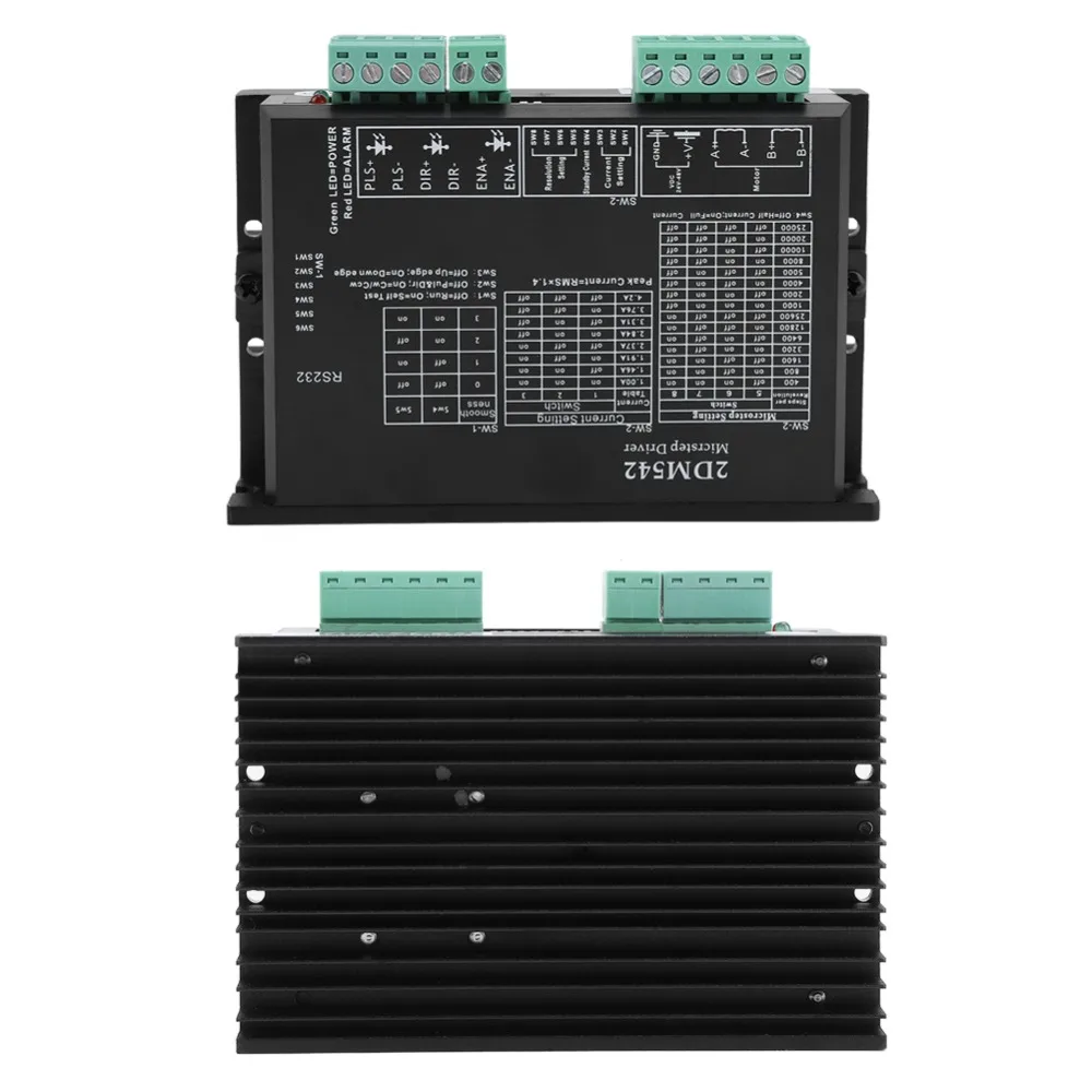 2DM542 4A контроллер драйвера 24 48 в 32 битный чип управления ARM для CNC 57/60 двухфазный