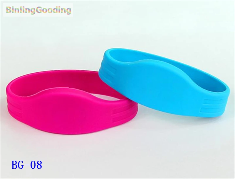 

BG-08 100PCS/LOT 13.56mhz MF Classic 1K S50 F08 NFC Wristband Bracelet IC Card For Swimming Pool Sauna Room GYM