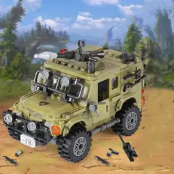 06012 натуральная 497 шт. военной серии Райан автомобильный набор строительные блоки кирпичи игрушки Развивающие веселые рождественские