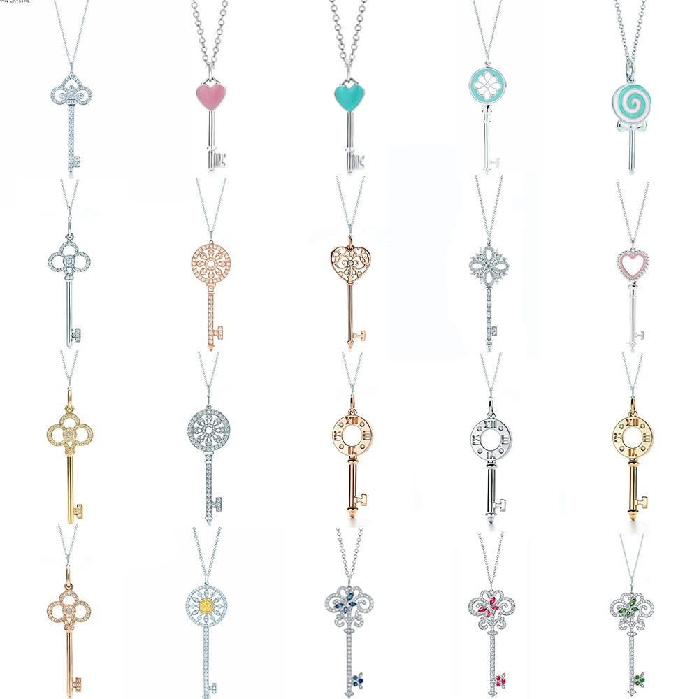 

100% 925 1:1 Charm Silver Key Penguin Glue Of Genuine Original Women 14k Gold Symbol Of Heart Jewels In Gold Selection Pink