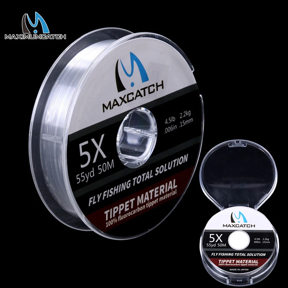 Maximumcatch фторуглеродный палантин Fly Line прозрачный цвет 50 м 0X/1X/2X/3X/4X/5X/6X Fly Рыболовная линия