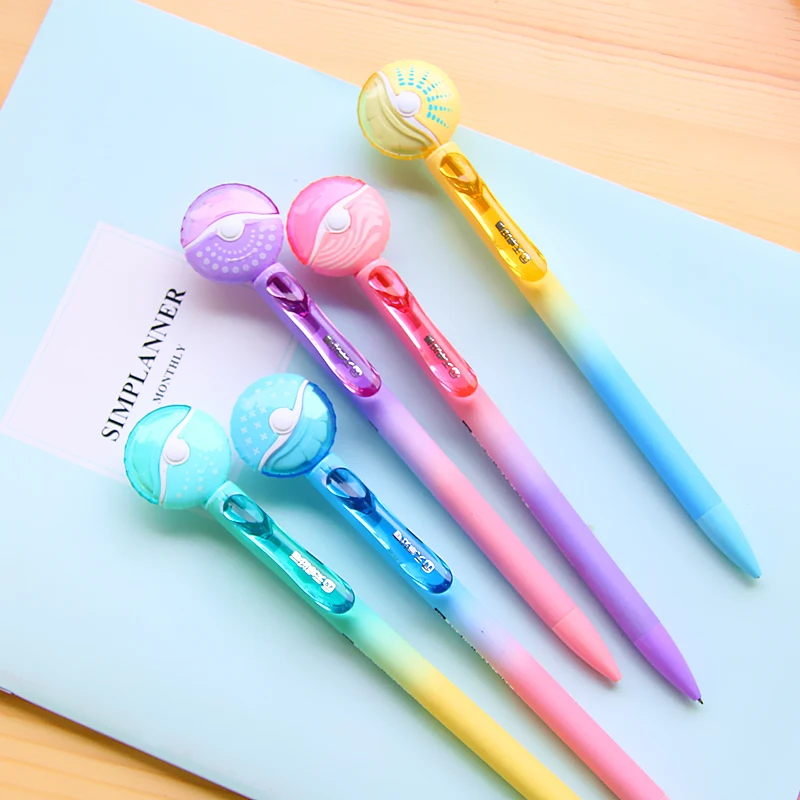 

10X Kawaii Adorable Gradual Color UFO Design Mechanical Pencil Writing Drawing School Supply Student Stationery 0.5mm Kids Gift