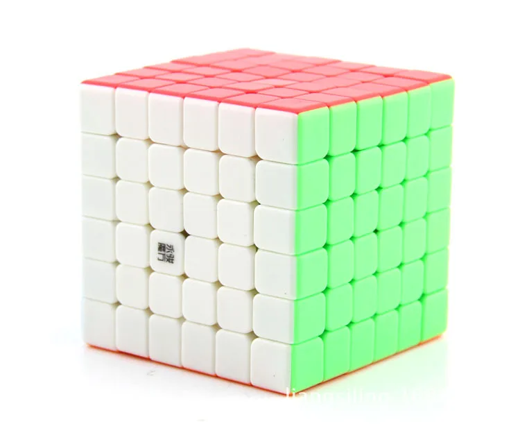 YONGJUN YUSHI Tickerless 6*6*6 Magic Cube Puzzle Cube Обучающие игрушки 68 мм