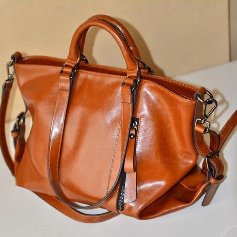 Новая модная высококачественная повседневная женская кожаная сумка-тоут, сумочка, женская сумка-мессенджер на плечо, сумка-портфель