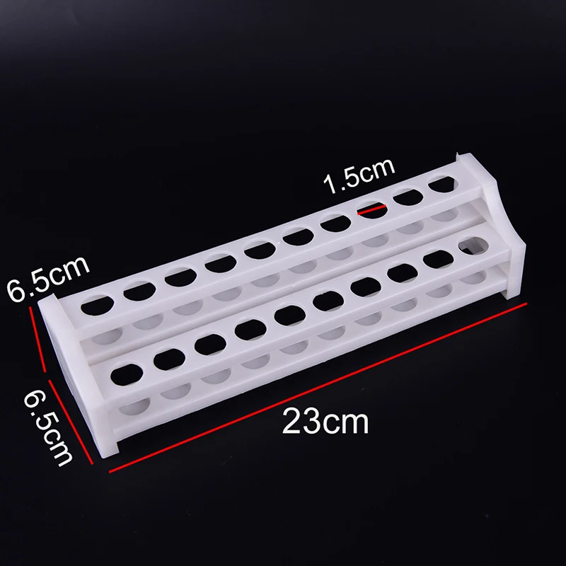 

Plastic Test Tube Rack 15 Holes and 9 Pins Holder Support Burette Stand Lab Test Tube Stand Shelf School Supplies