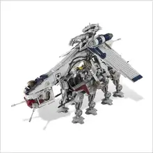 Lis 05053 Star series Wars 1788pcs Republic Dropship with AT-OT Walker Model Building blocks Bricks Compatible 10195 LepinINGLYS