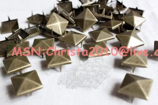 Sewing Notions Or Tools Studs And Spikes! 8mm Pyramid Stud Silver Punk Rock  DIY Rivet Spike From Red2015, $18.23