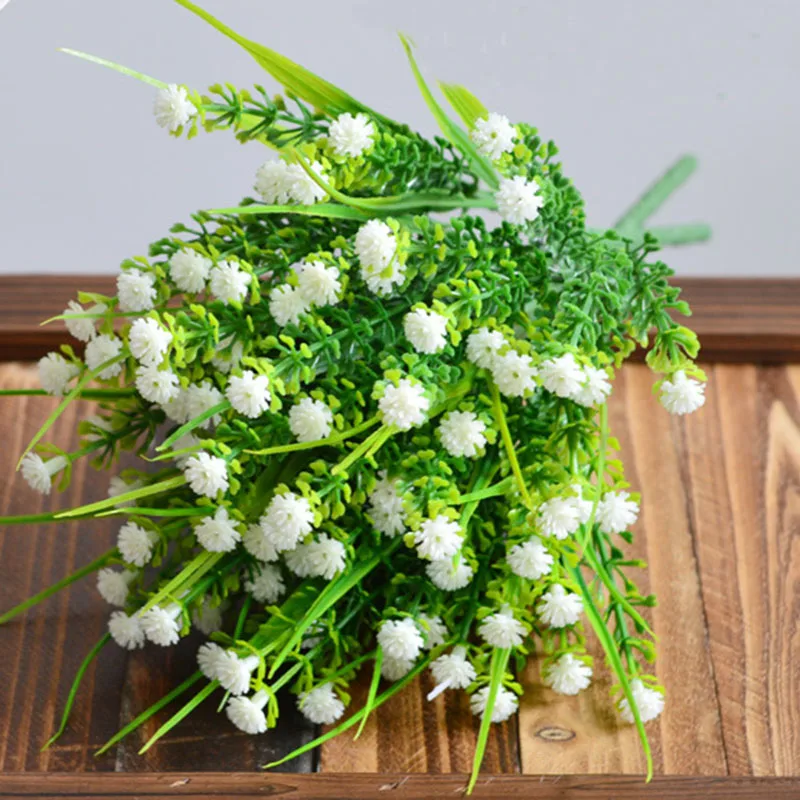 Головки DIY Гипсофилы имитация искусственная Цветочная подделка цветочное украшение для гостиной Свадебные цветы Декор для дома