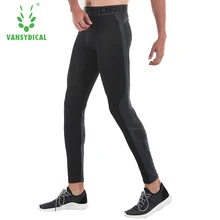 Vansydical Новинка года для мужчин компрессионные утягивающие штаны Фитнес Спортзал Бодибилдинг Ман мотобрюки брендовые узкие леггинсы