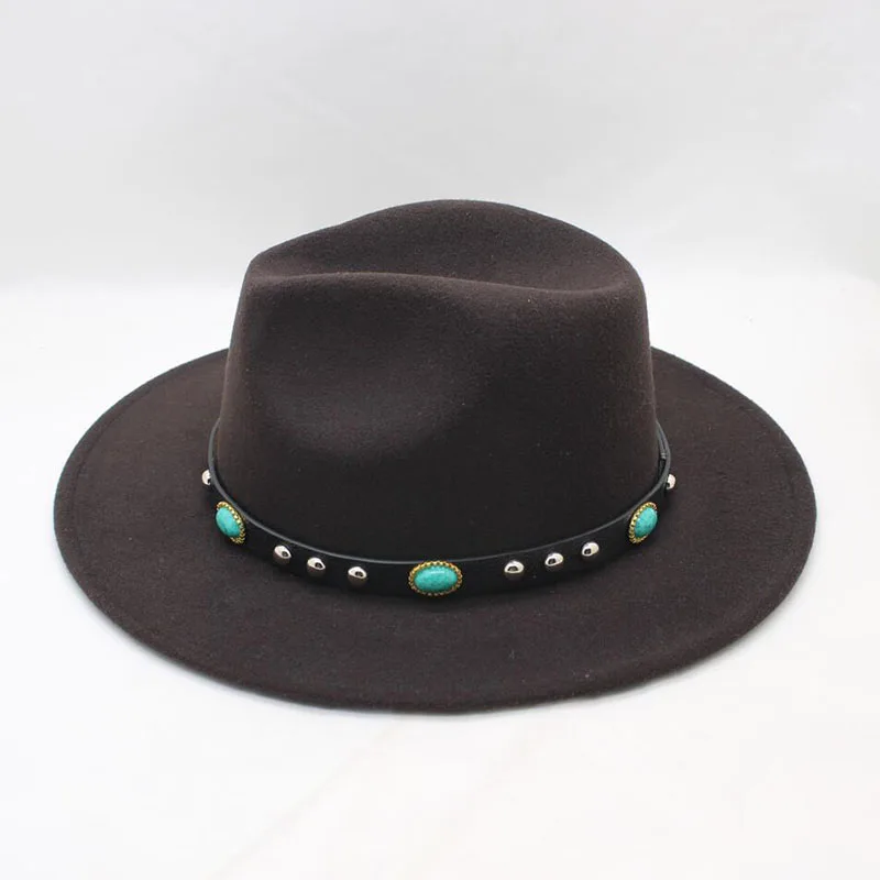 BING YUAN HAO XUAN, весенне-зимняя фетровая шляпа для мужчин и женщин, винтажная джазовая шляпа, модная шерстяная фетровая шляпа унисекс, черная фетровая шляпа