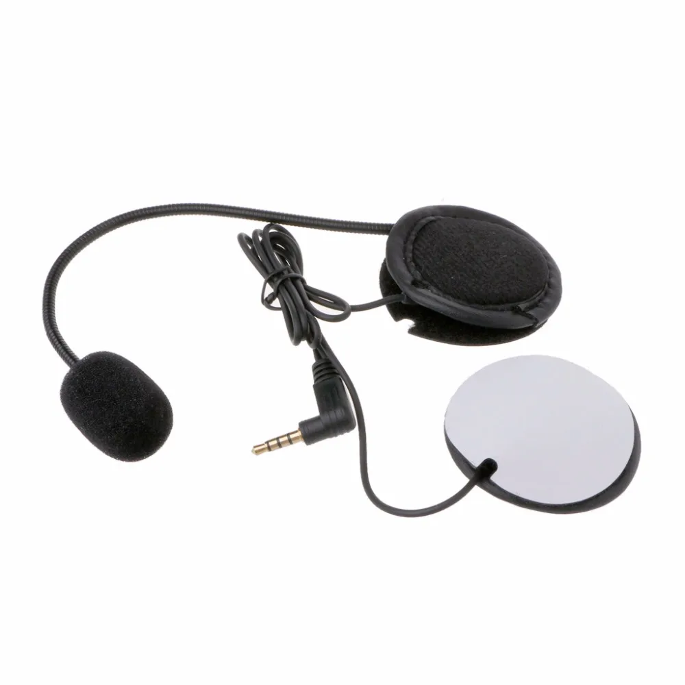 

Microphone Speaker Soft Cable Headset 3.5mm Jack Plug No Clip For V4 V6 Motorcycle Helmet Bluetooth Interphone Intercom Headset
