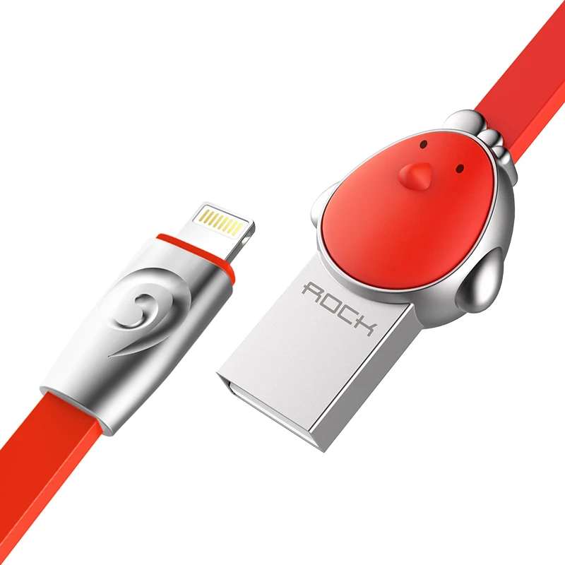 ROCK Micro USB кабель для Xiaomi Зодиак шаблон Быстрая зарядка кабель для samsung htc huawei LG sony Nokia Android устройства - Цвет: Chicken