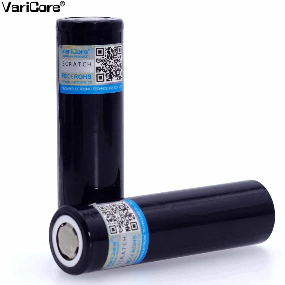 

2pcs VariCore Original New V-34 18650 3.7V 3400mA Rechargeable lithium battery Light Flashlight batteries LED light battery