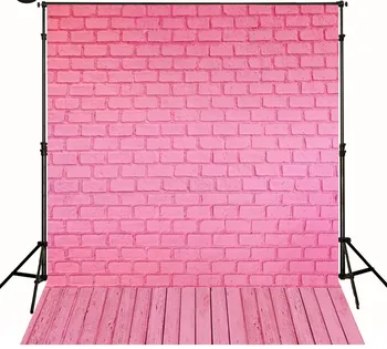 

Pink Brick Wood backdrops Vinyl cloth High quality Computer printed Wooden Backgrounds