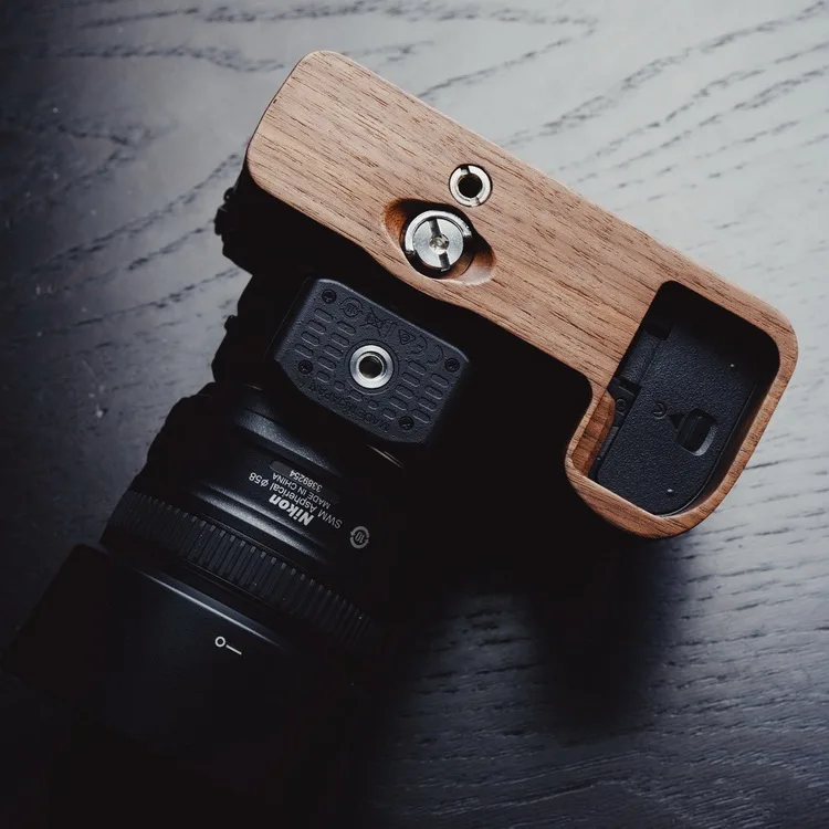

High Quality Handmade Wooden Quick Release L Plate / L Bracket Perfect fit for Nikon Z7 Z6 Hand Grip Holder