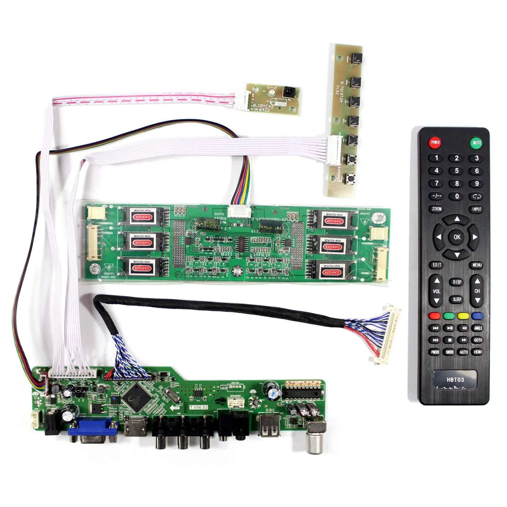 Плата контроллера H DMI VGA AV USB RF LCD для ЖК-экрана 20 1 дюйма 1680X1050 M201EW01 LM201M2-L02 |