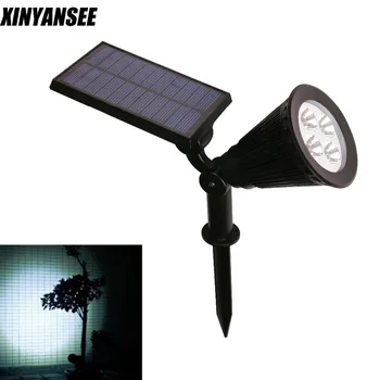 

2018 hot sale Solar Spotlight Lamp Waterproof IP65 Outdoor Lighting LED Solar Light Garden Lawn Lamp Landscape Wall Lights