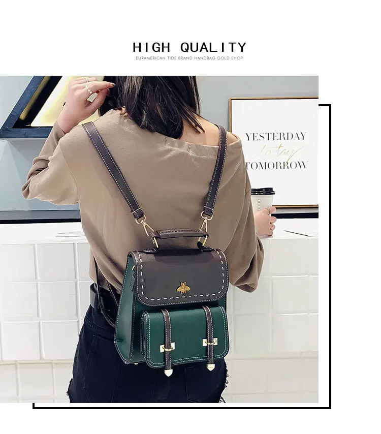 little bee vintage backpack