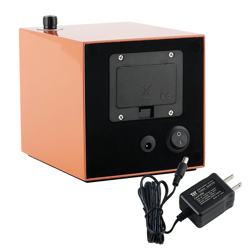 Оранжевый Портативный с автоматическим заводом часов тихий двигатель коробка с самообмоткой вращающиеся часы держатель шейкер коробки для механических часов