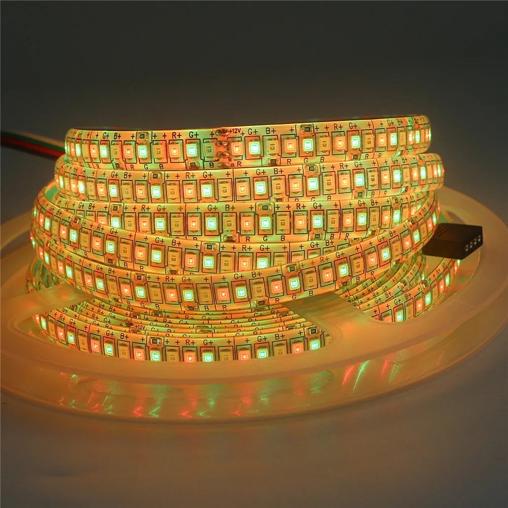 LED Strip 2835 240 LEDs/m DC12V High Brightness 1200 LED Single Row  Flexible LED Light Warm White / White RGB 5m/lot - AliExpress