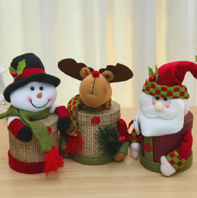 cretive cute santa claus elk snowman character cartoon cover christmas candy box candy jar christmas decoration - Christmas Candy Jars cretive cute santa claus elk snowman character cartoon cover christmas candy box candy jar christmas decoration - Christmas Candy Jars