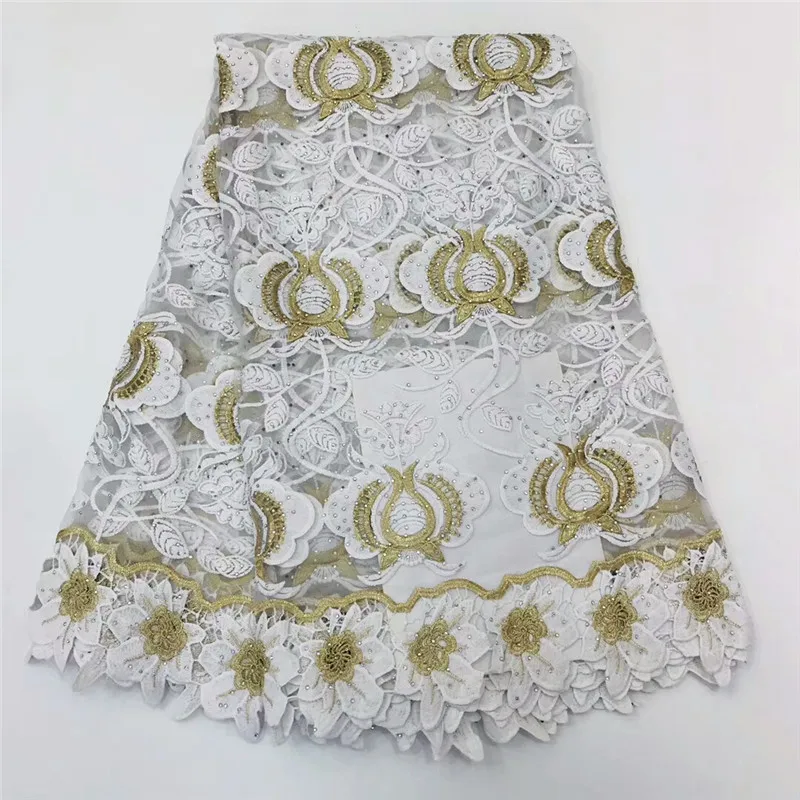 Nigerian Lace African Laces Fabrics Embroidered Guipure French Fabric 2019 Net dress run82-85 | Дом и сад