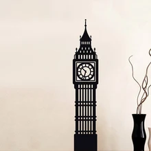 Big Ben вывеска Лондонское здание наклейки на стену с узорами для гостиной обои наклейки для дома виниловая Съемная стена наклейки фрески L434