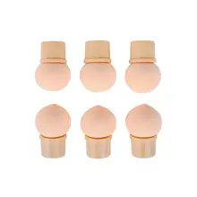 6 шт./компл. Губка Ручка для ногтей головка блестящий порошок выбор дозировка декорация для ногтей градиент инструменты круглая головка+ остроконечная головка