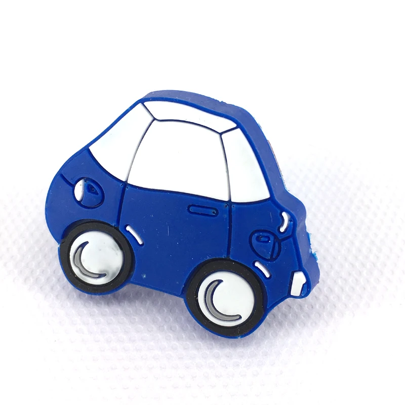 لطيف الكرتون سيارة زرقاء لينة المطاط الطفل غرفة خزانة دولاب باب خزانة ملابس مقبض درج مقبض سحب