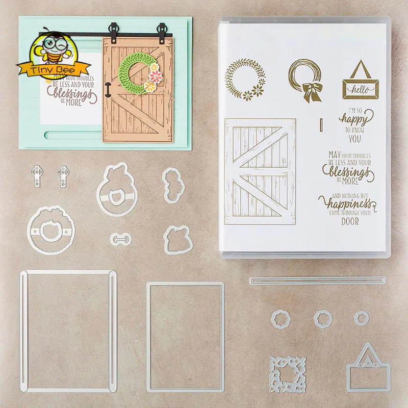 

New Dies For 2019 Metal Cutting Dies Door and stamps Sets DIY Scrapbooking Card Stencil Paper Card Making Paper Cards Decoration