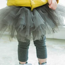 Г., весенне-осенние штаны для маленьких девочек бальное платье из 5 слоев сетки для маленьких девочек, высококачественные Леггинсы хлопок, 4 цвета, лидер продаж