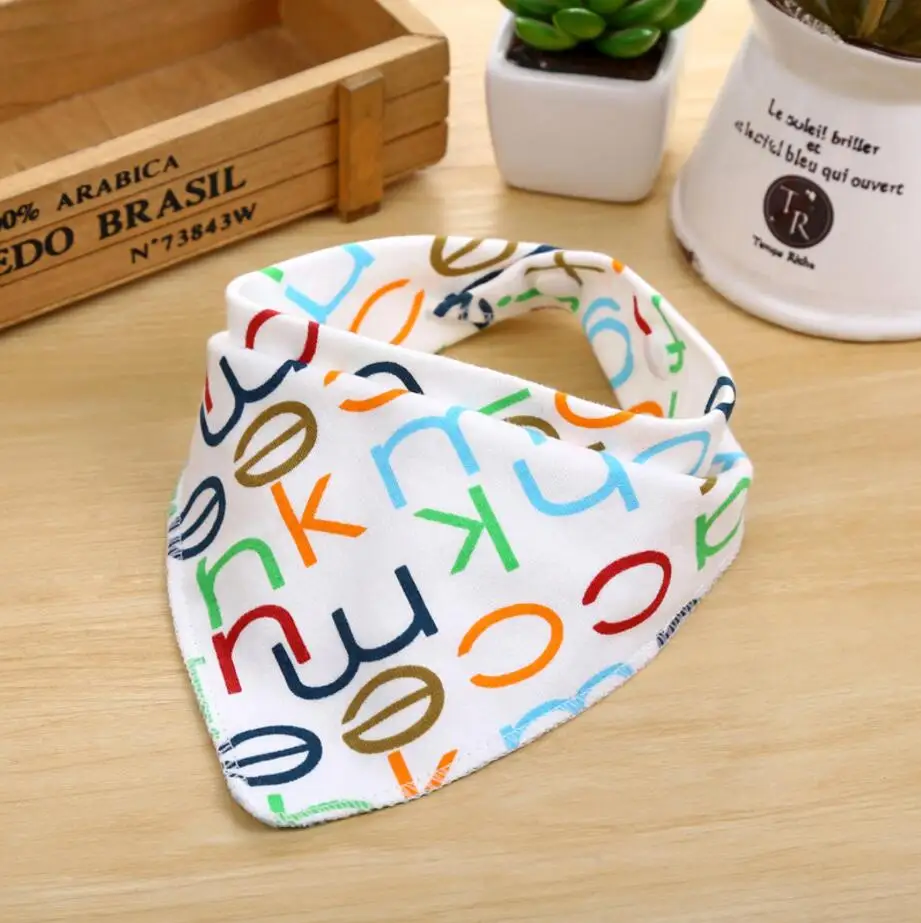 Cartoon Newborn Baby Burp Bandana Bibs Cotton Soft Kids Toddler Triangle Scarf Bib Cool Accessories Infant Saliva Towel 2 layers newborn cartoon colorful baby boy girl bibs infant soft cotton toddler animal burp cloth waterproof saliva scarf towel