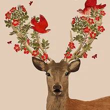 Молека DIY картина маслом по номерам комплект Lucky олень абстрактный раскраска живопись на холсте Home Decor Wall работа для Гостиная