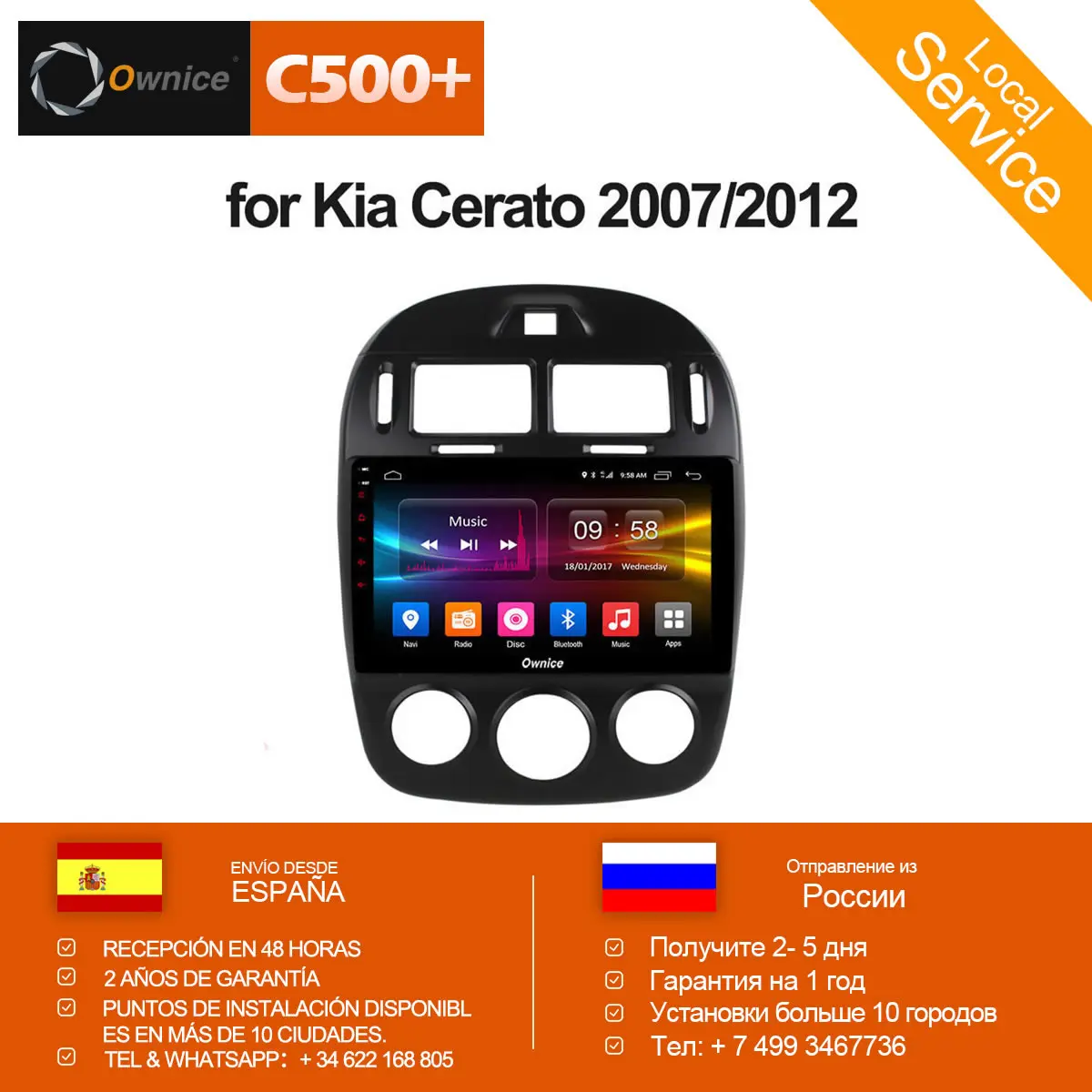 

Ownice K1 K2 Octa Core android 8.1 car dvd Navigation Multimedia For kia cerato 2007 -2012 GPS 2G RAM 32G ROM 4G LTE carplay