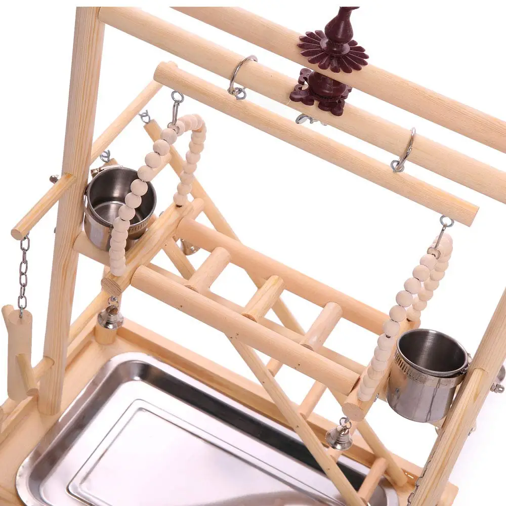Птица Жердочки Играть Стенд Тренировки ParrotPlaygym манеж Playstand разводной мост поднос