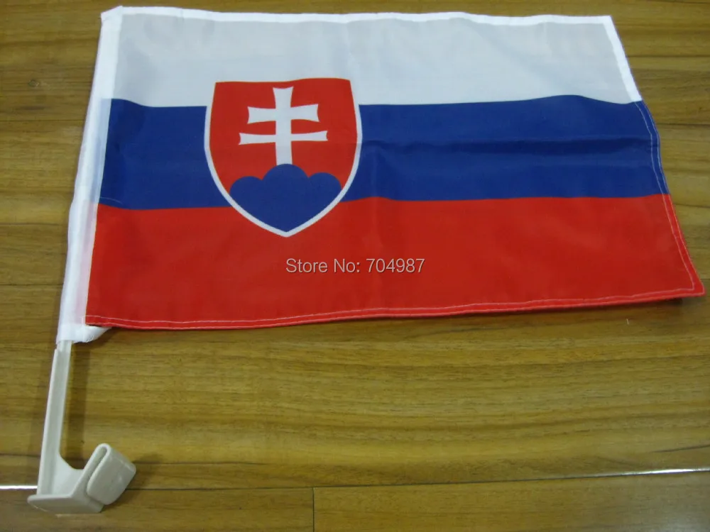 

30 x 45 cm Slovakia car window banner flag free shipping