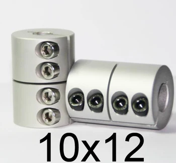 

10x12 Rigid clamping screws Solid Coupling for Engraving machine,10mm to 12mm shaft butt-muff coupler for stepper motor