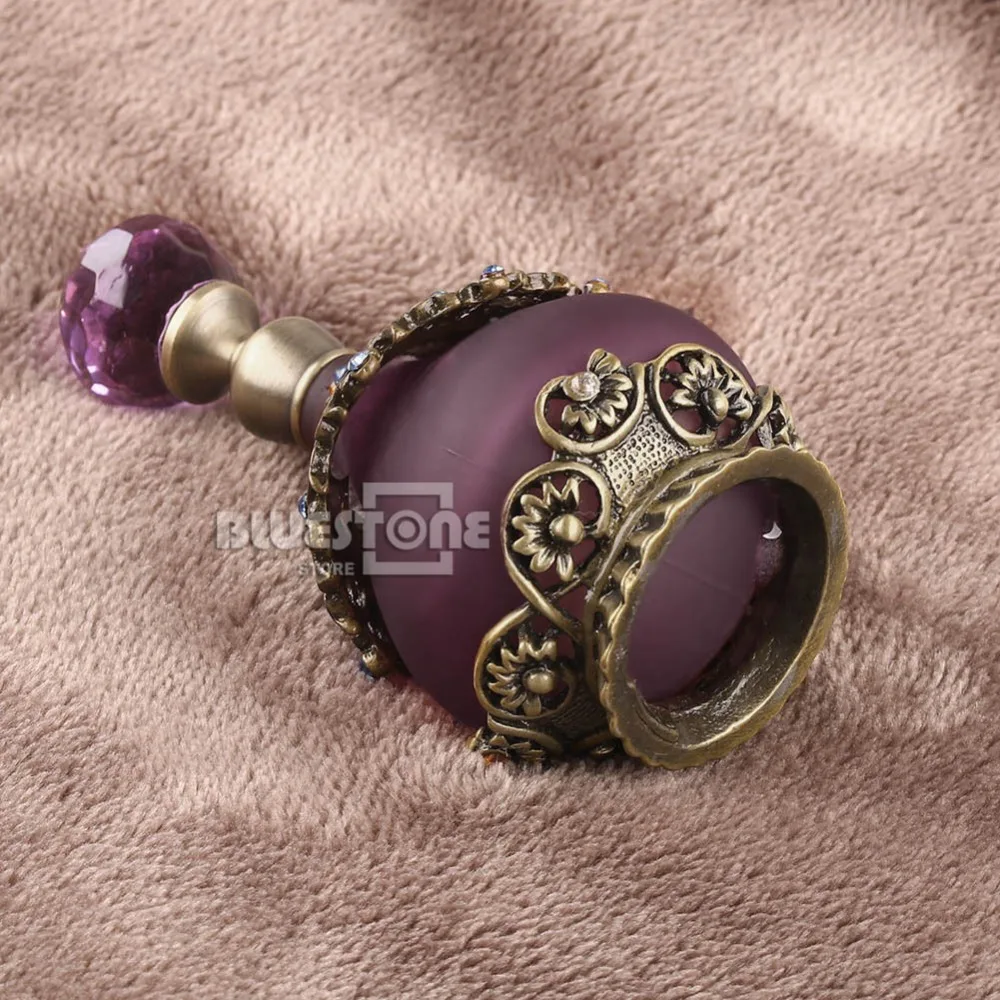 23 мл винтажный фиолетовый цветок пустой стеклянный флакон для духов капельница подарок для женщин и девушек