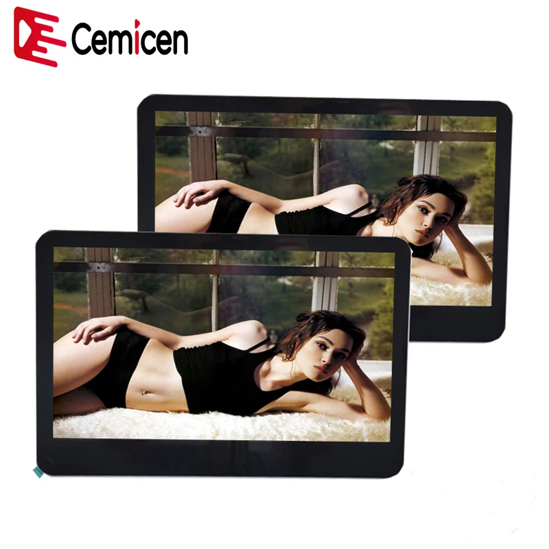 Cemicen 2 шт. 10 1 дюймовый автомобильный подголовник DVD/MP5 плеер видеомонитор Android 5