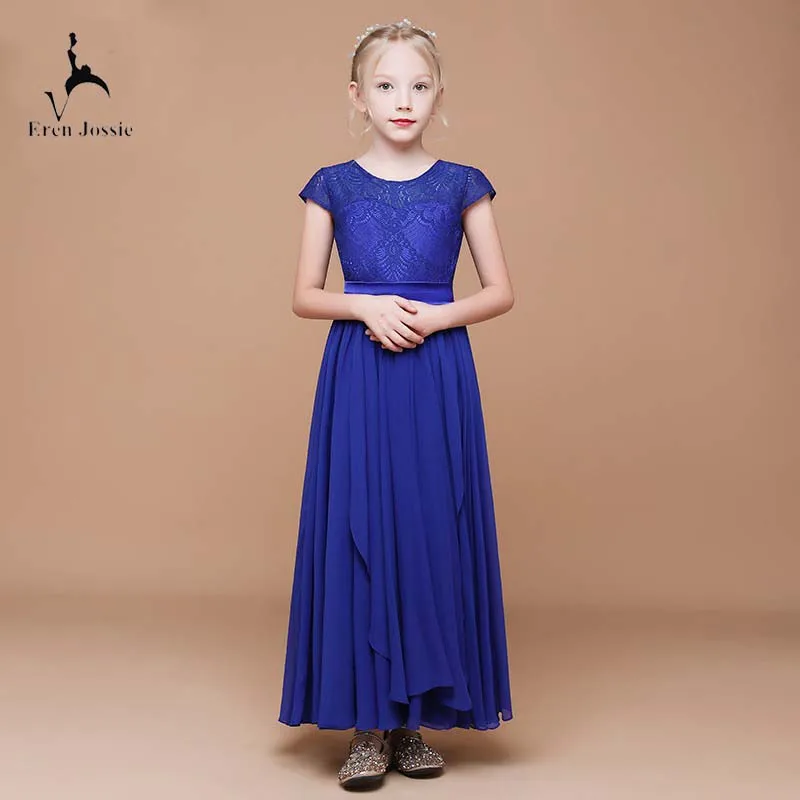 girls blue lace dress