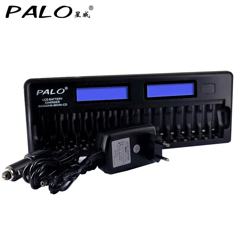 PALO 16 slots Intelligent fast battery charger for AA/AAA NI MH NI CD
