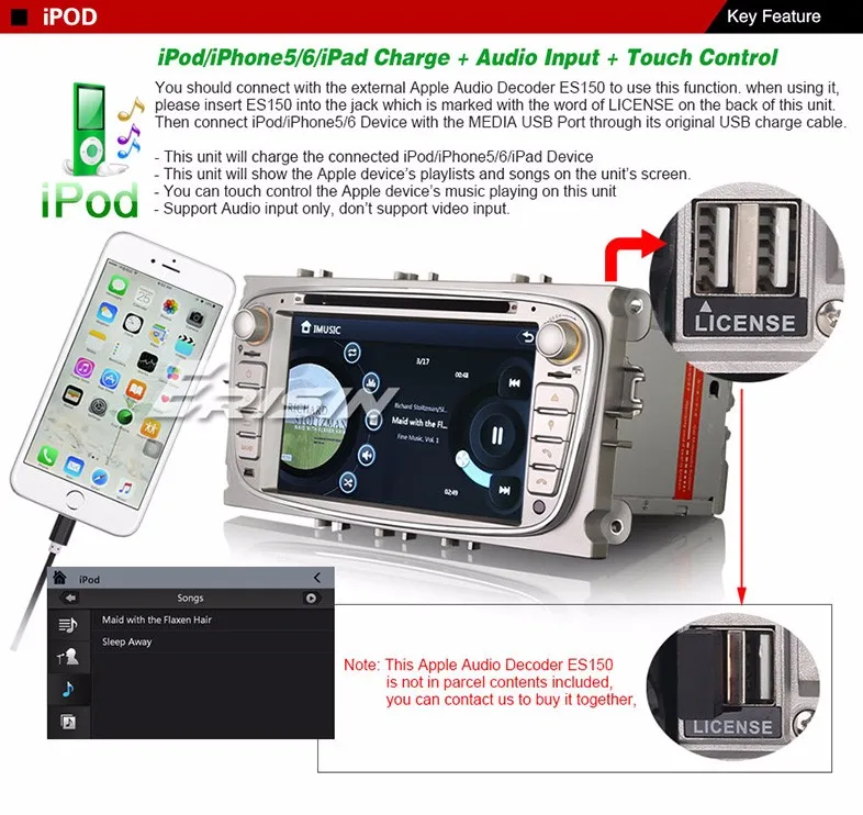 Top 7" Special Car DVD for Ford Mondeo 2007-2011 & Focus 2007-2010 & S-Max 2008-2011 with 500GB Mobile Hard Disk Support 17 Top 7" Special Car DVD for Ford Mondeo 2007-2011 & Focus 2007-2010 & S-Max 2008-2011 with 500GB Mobile Hard Disk Support 17