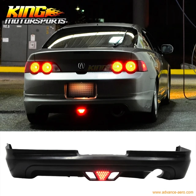 For 2002 2004 Acura RSX Coupe 2Dr Mug Style Rear Lip With Led Brake
