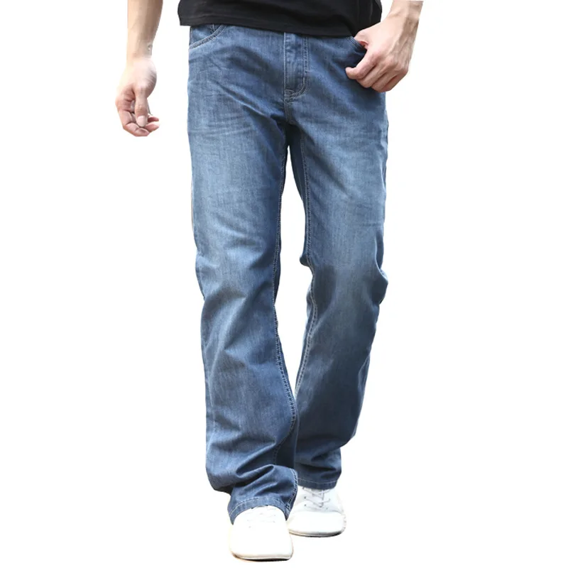 Джинсы Стрейчевые мужские 2019 джинсы s размеры 46 48 бриджи очень большие свободные