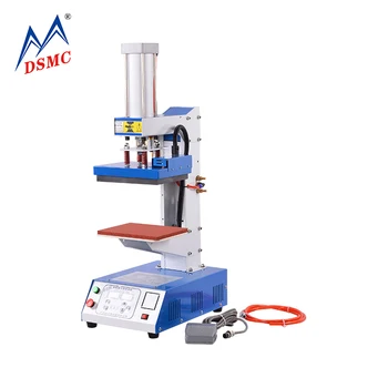 

Guangzhou pneumation heat transfer press machine leather embossing machine
